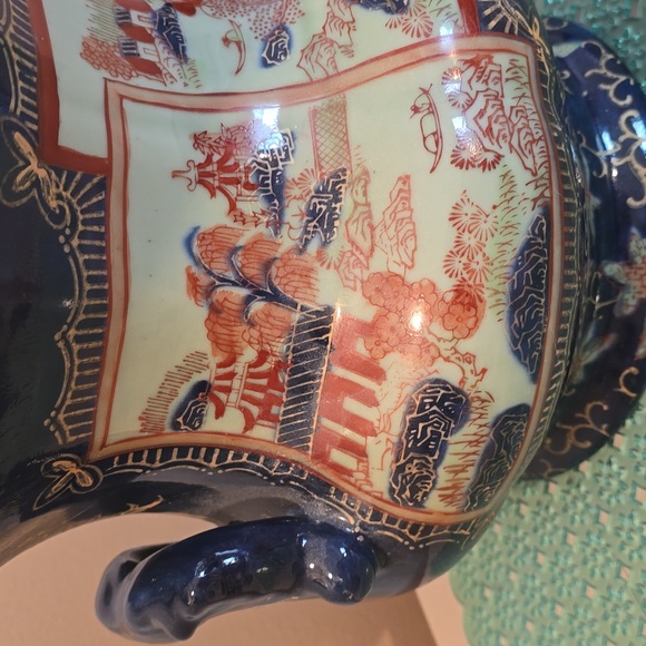 Vintage Victoria ware handpainted Japanese Jardinaire jar - Picture 9 of 11